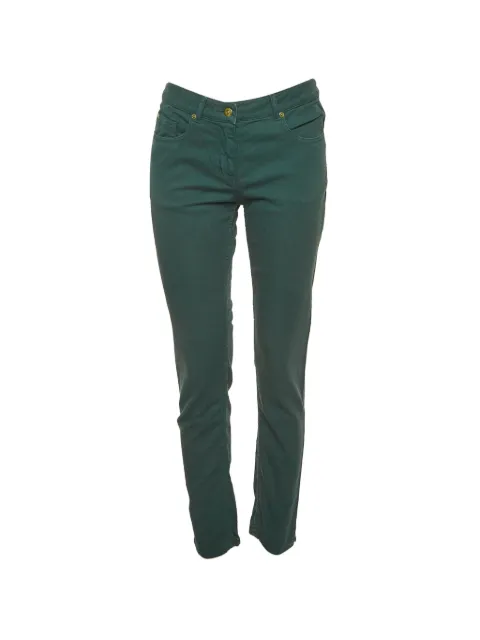 Saint Laurent Pre-Owned mid-rise slim-fit jeans Green 1308828