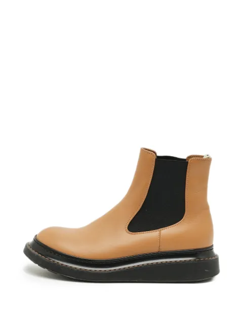 Loewe Pre-Owned elasticated side chelsea boots Neutrals 1315613