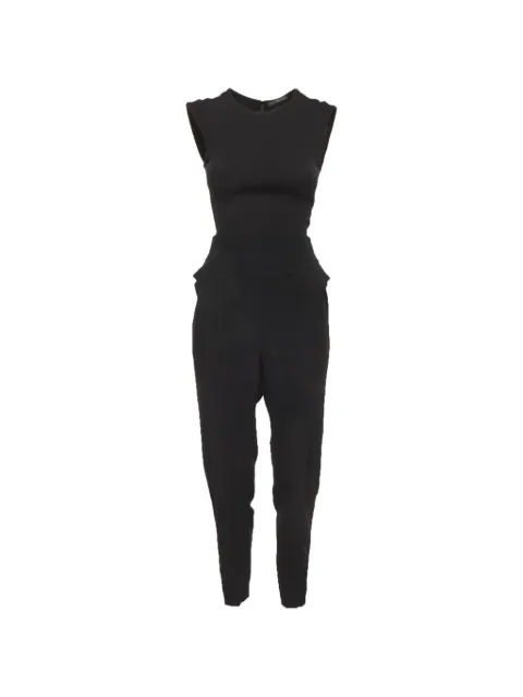 Alexander McQueen Pre-Owned cape sleeve jumpsuit Black 1310327