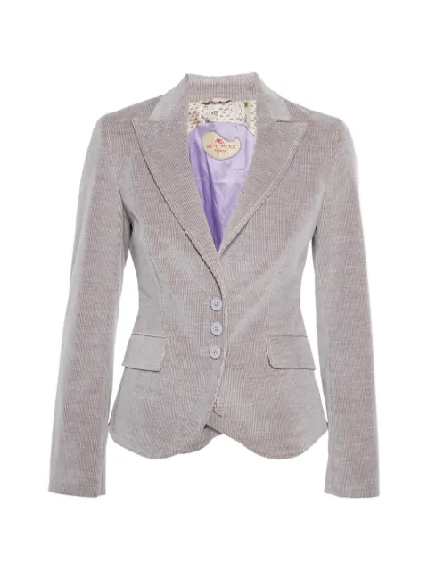 Etro Pre-Owned corduroy blazer Grey 1320575