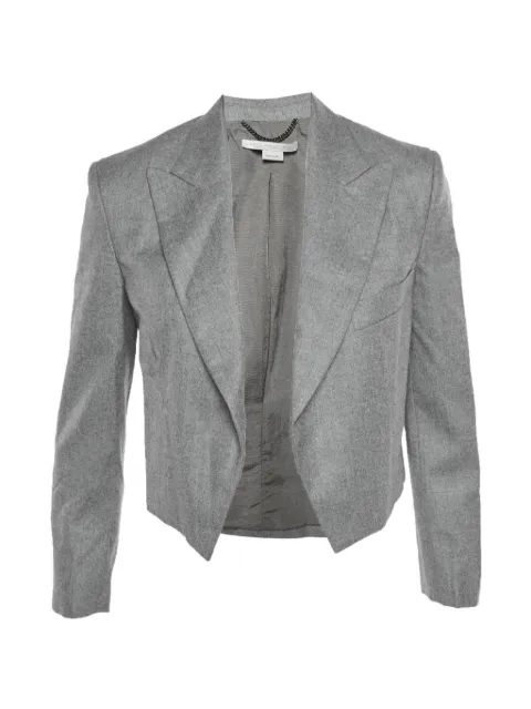 Stella McCartney Pre-Owned open-front cropped blazer Grey 1344423