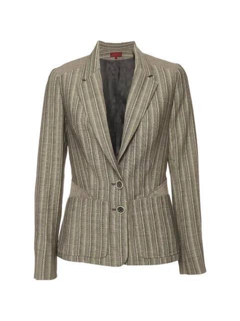 Kenzo Pre-Owned stripe panelled blazer Grey 1360555