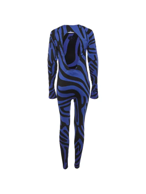 Stella McCartney Pre-Owned Jacquard open-back jumpsuit Blue 1312046