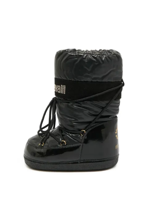 Roberto Cavalli Vintage logo-patch snow boots Black 1315601