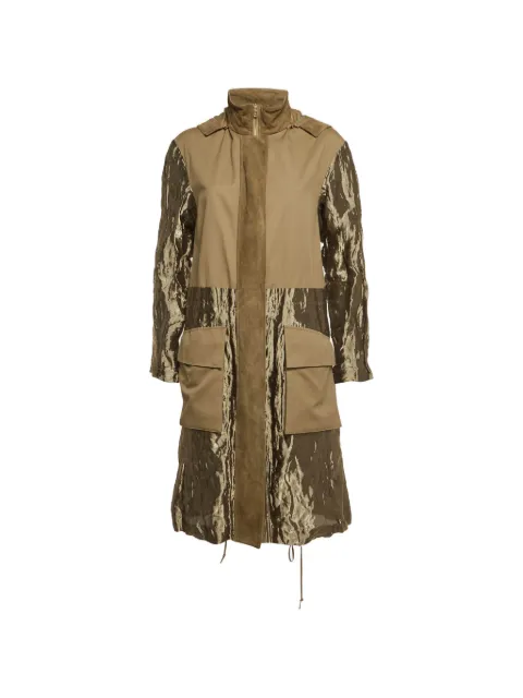 Ralph Lauren Vintage panelled gabardine coat Green 1292229