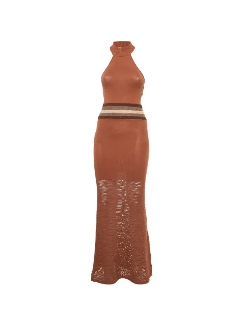 House Of Harlow Naomh crochet maxi dress Brown 1276380
