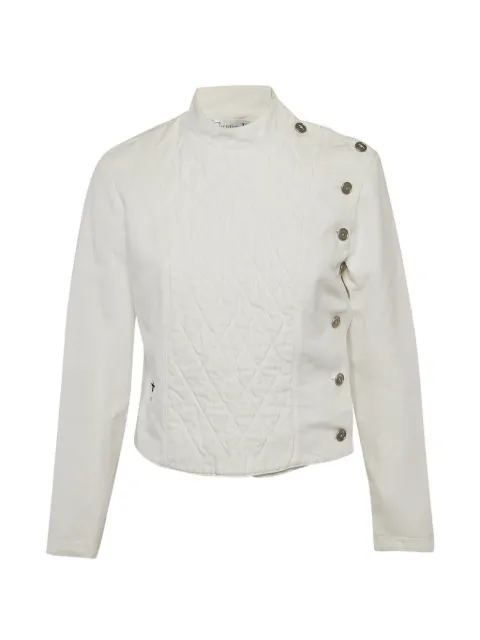 Christian Dior Pre-Owned quilted crossover jacket White 1291217