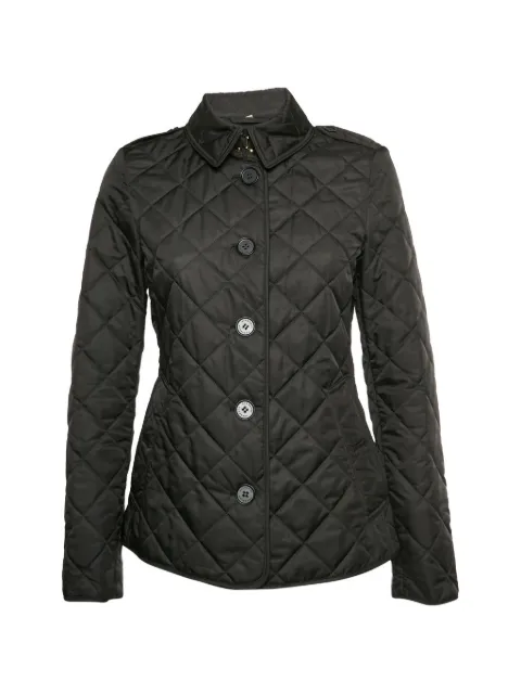 Burberry Pre-Owned diamond quilted jacket Grey 1324290