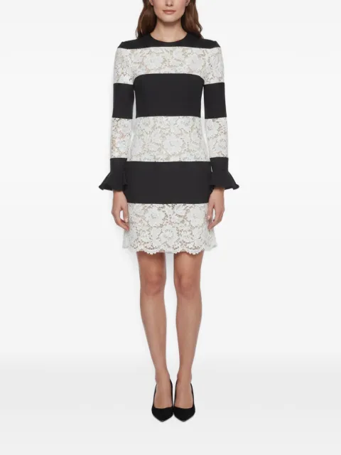 Valentino Garavani Pre-Owned lace stripe dress Black 1360061