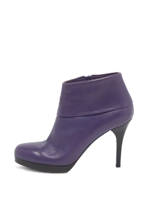 Balenciaga Pre-Owned leather ankle boots Purple 1287796