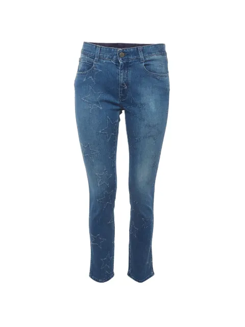 Stella McCartney Pre-Owned star-pattern straight-leg jeans Blue 1313504