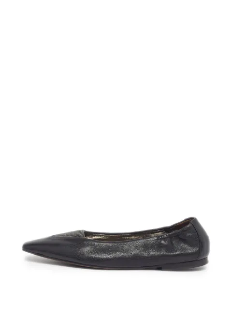 Brunello Cucinelli Vintage embellished pointed-toe ballet flats Black 1306054