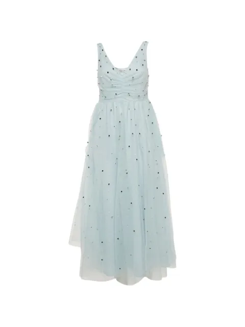 Red Valentino Vintage embellished tulle midi dress Blue 1275771
