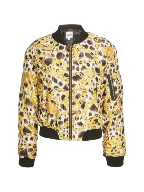 Moschino Pre-Owned x H&M leopard-print zip-up jacket Neutrals 1267149