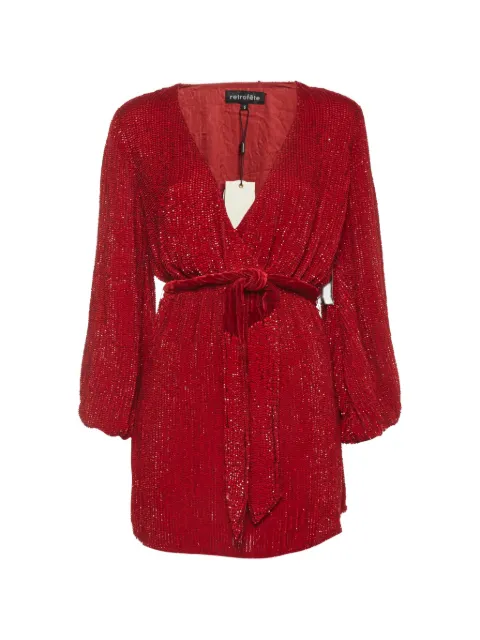 Retrofete Gabrielle sequin-embellished mini dress Red 1314246