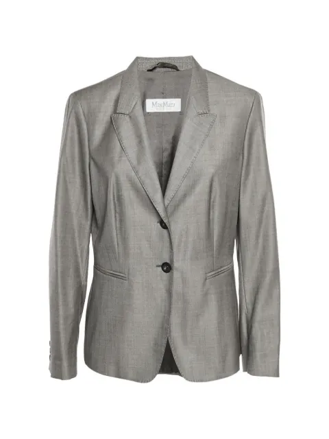 Max Mara single-breasted tailored blazer Grey 1318882