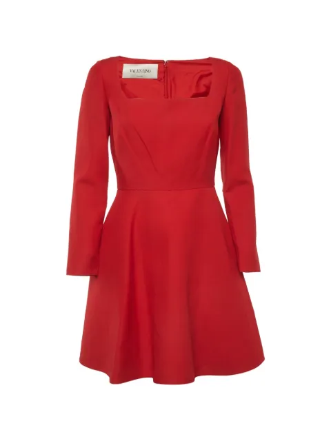 Valentino Garavani Pre-Owned flared crepe mini dress Red 1339139
