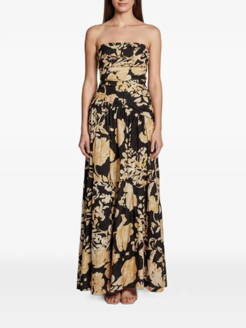 Shona Joy Weyes floral-print maxi dress Black 1348042