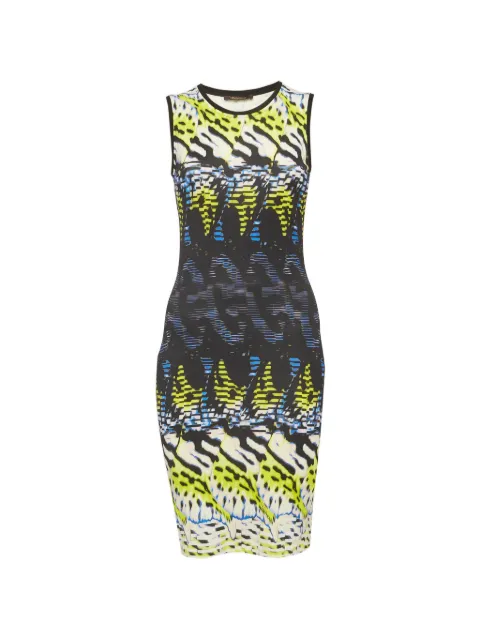 Roberto Cavalli Vintage printed sleeveless mini dress Yellow 1309336