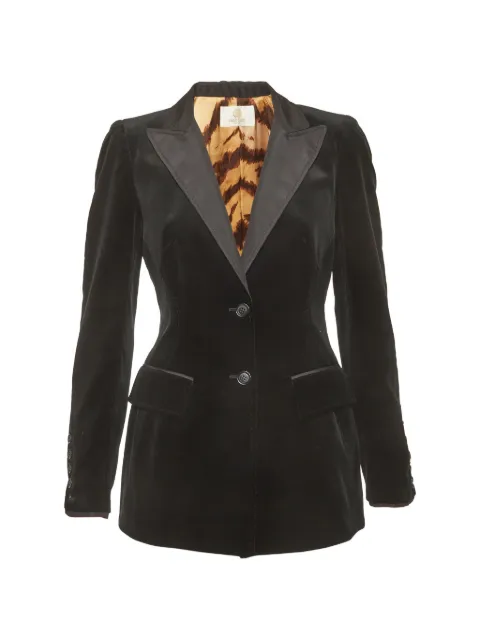 Roberto Cavalli Vintage velvet tuxedo jacket Black 1309777