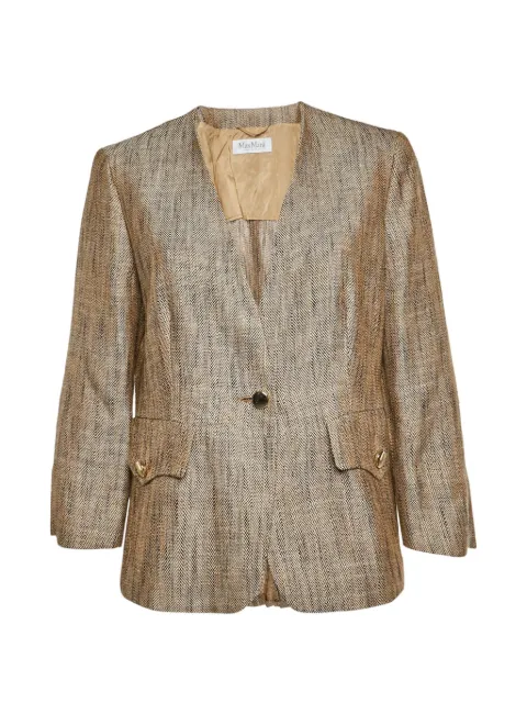 Max Mara single-breasted blazer Neutrals 1324959
