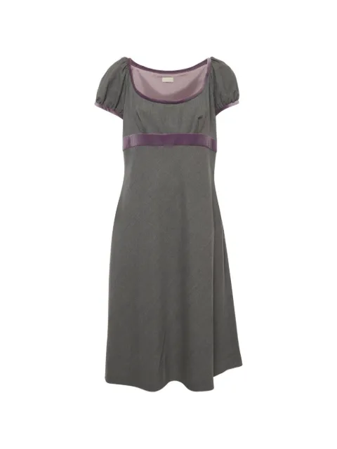 Valentino Garavani Pre-Owned empire-waist dress Grey 1312507