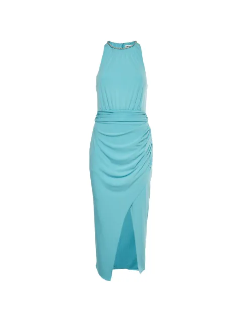 Self-Portrait jersey halter midi dress Blue 1334712