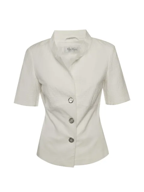 Max Mara short-sleeve panelled top Neutrals 1310460