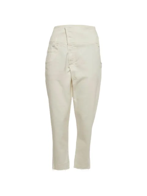 Brunello Cucinelli straight-leg raw-hem jeans Neutrals 1312502