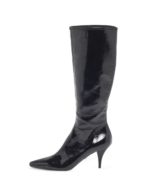Prada Pre-Owned pointed toe boots Black 1292040
