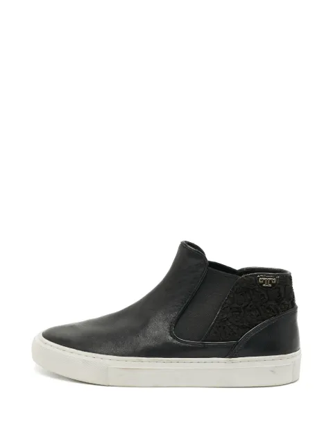 Tory Burch floral-patterned leather sneakers Black 1314817