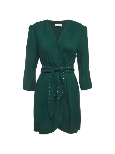 SANDRO belted wrap dress Green 1333512