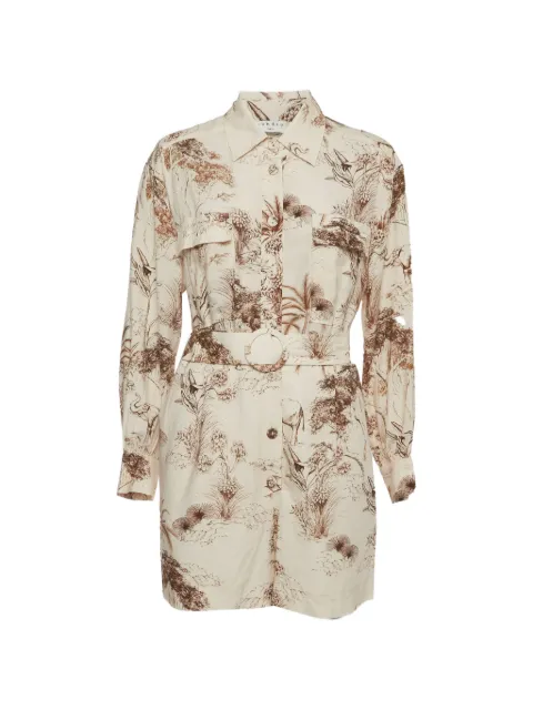 SANDRO Safari-print belted jumpsuit Neutrals 1331656