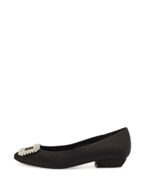 Roger Vivier Vintage Belle Vivier crystal-embellished ballet flats Black 1279749