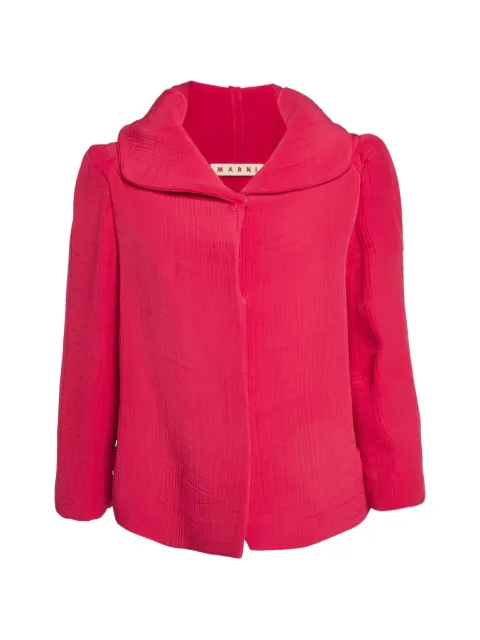 Marni Pre-Owned crinkle hooded jacket Pink 1325721