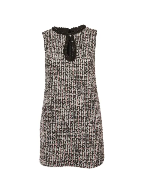 Self-Portrait embellished boucle mini dress Black 1352351