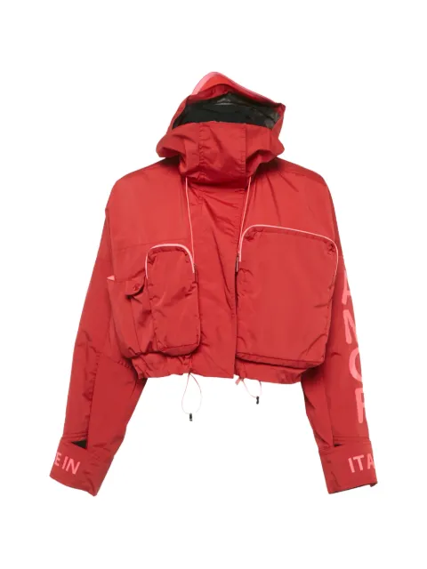 Fendi Pre-Owned Amor hooded jacket Red 1274907