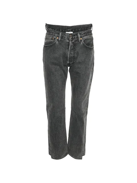 VETEMENTS x Levi's reworked high-waisted jeans Black 1320641