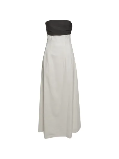 Anna Quan Marcia strapless cotton maxi dress White 1329898
