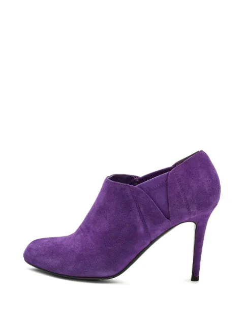 Sergio Rossi Vintage suede ankle booties Purple 1306271