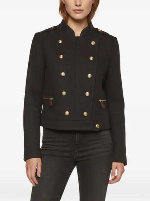 Burberry Pre-Owned Rayneton double-breasted wool military jacket Blue 1361488