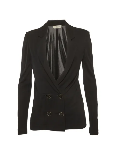 Stella McCartney Pre-Owned peaked-lapels double-breasted blazer Black 1349887