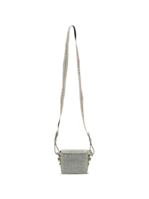 Off-White Pre-Owned baby Virgil Abloh crystal-embellished shoulder bag Silver 1294866