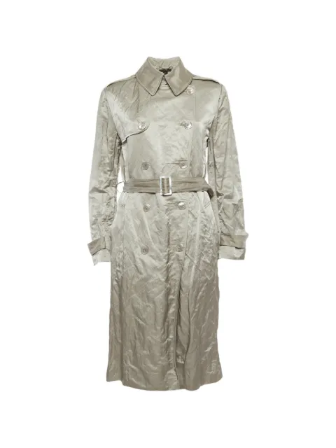 Ralph Lauren Vintage belted double-breasted trench coat Silver 1317108