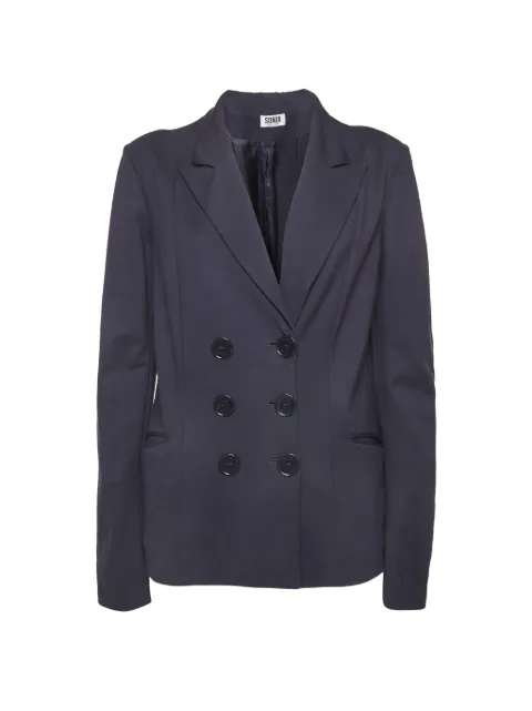 Sonia Rykiel Pre-Owned double-breasted jersey blazer Blue 1308572