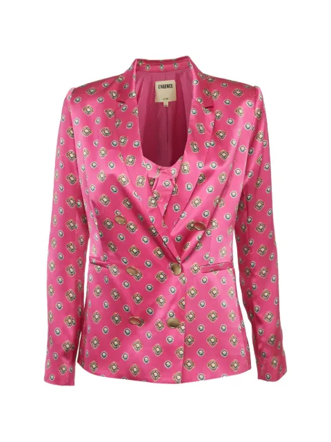 L'Agence Colin print blazer set Pink 1275743