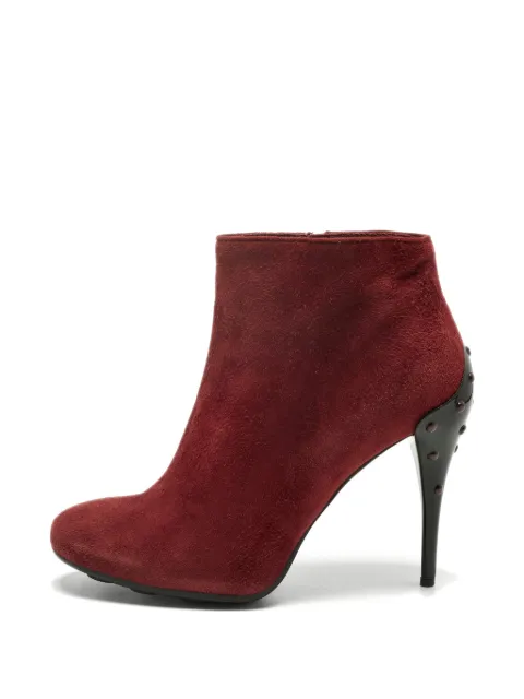 Tod's Vintage studded ankle boots Red 1325127