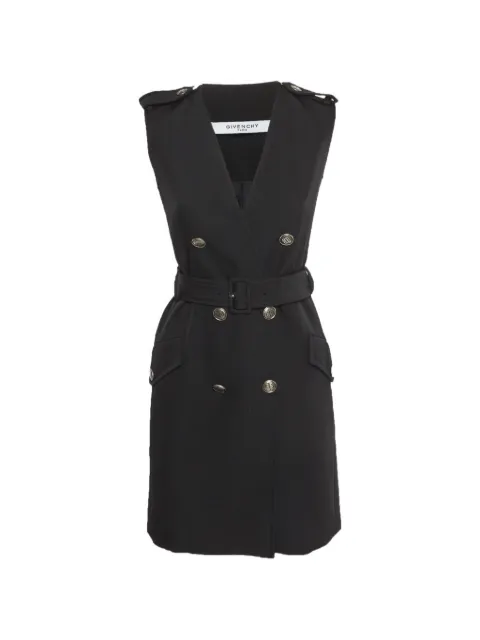 Givenchy Pre-Owned double-breasted gabardine mini dress Black 1336827