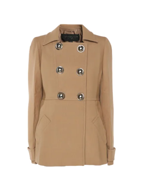 Giambattista Valli double-breasted button-up coat Neutrals 1263038