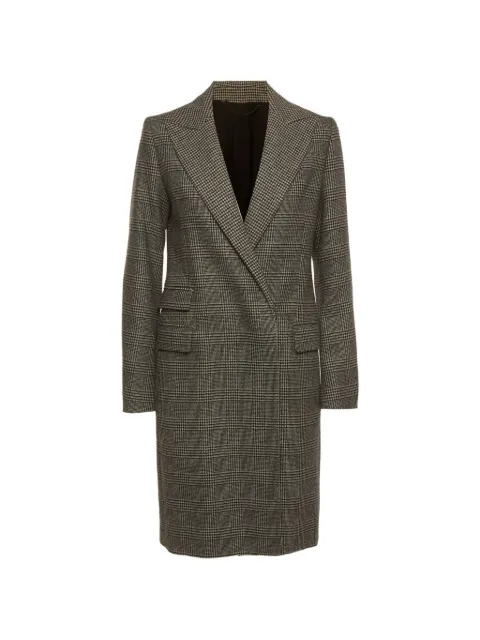 AllSaints houndstooth double-breasted coat Grey 1311223